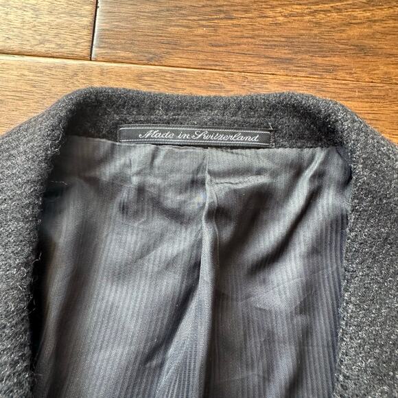 Ermenegildo Zegna cashmere sport coat jacket collar button front large - Picture 9 of 15